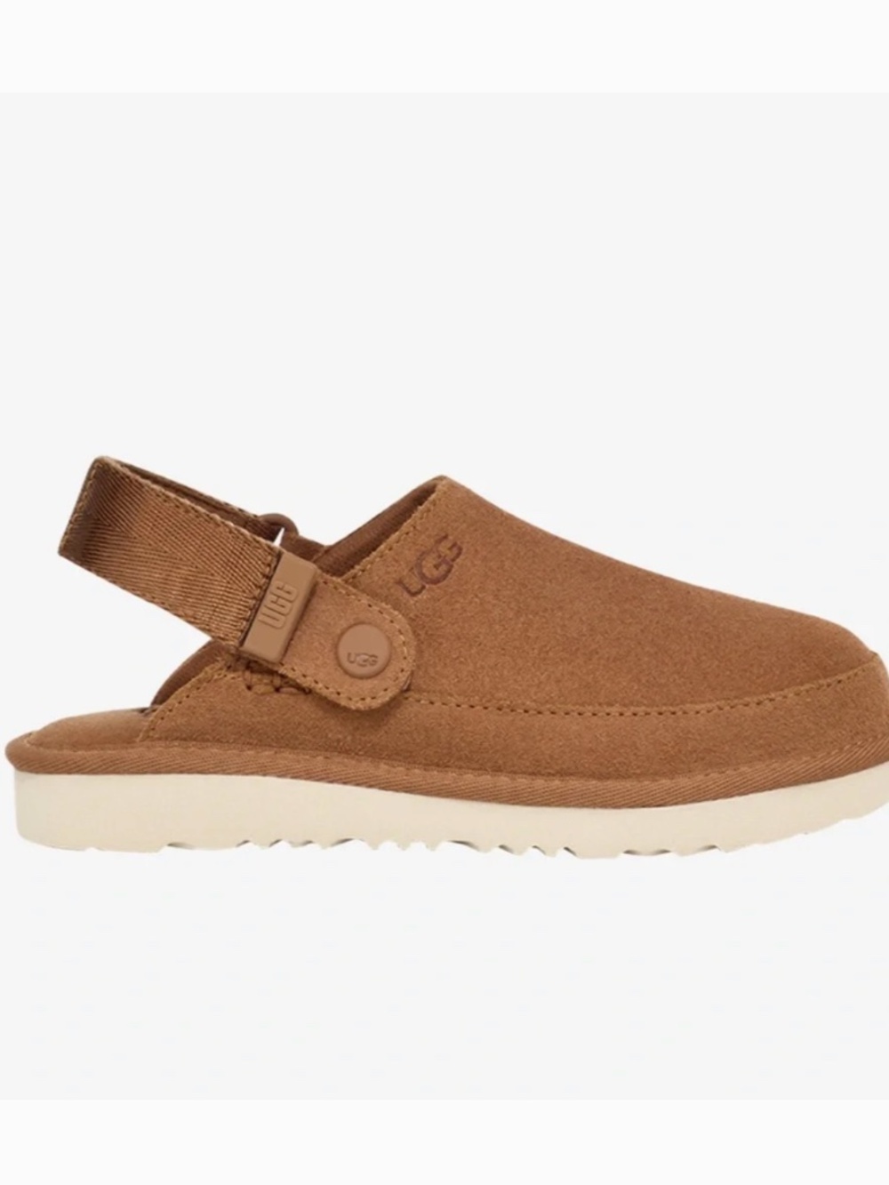 UGG kids Goldenstar clogs chestnut brown size 8 - Picture 3 of 5
